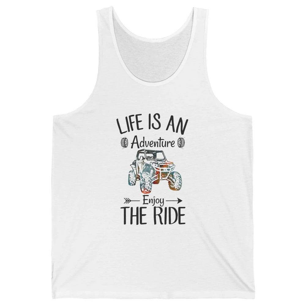 Retro Life Adventure Enjoy Ride UTV Offroad Riding SXS Mud Unisex Jersey Tank