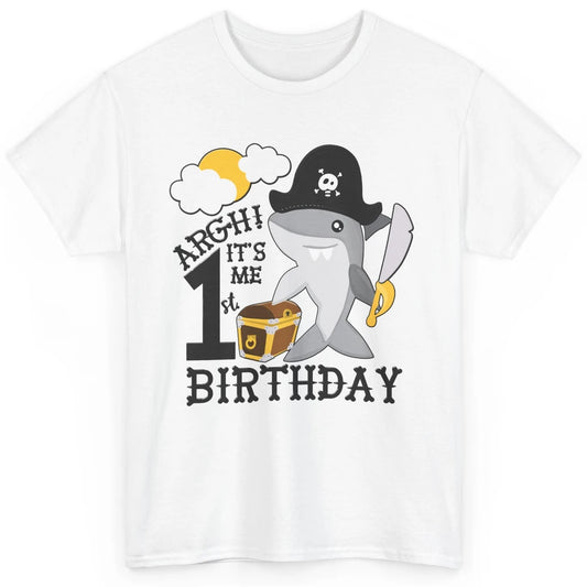 Pirate Shark 1st Birthday Party 1st Birthday Boy Girl Gift Classic Unisex T-Shirt