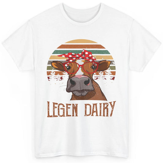 Retro Funny Highland Cow Legend Dairy Heifer Farm Animal Classic Unisex T-Shirt