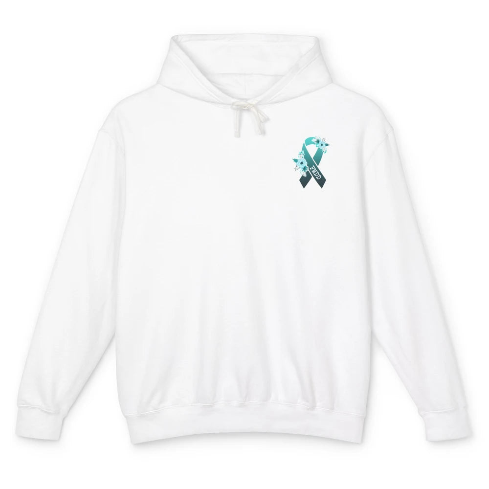 Premenstrual Dysphoric Disorder PMDD Awareness Ribbon Unisex Lightweight Hoodie