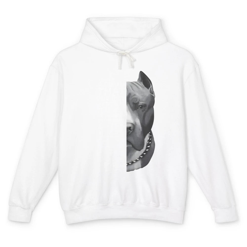 Pitbull Not Judged By The Name Of Its Breed Pittie Mom Dad Unisex Lightweight Hoodie