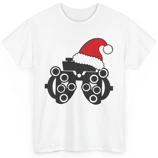 Phoropter Santa Hat Optometrist Christmas Ophthalmic Tech Classic Unisex T-Shirt