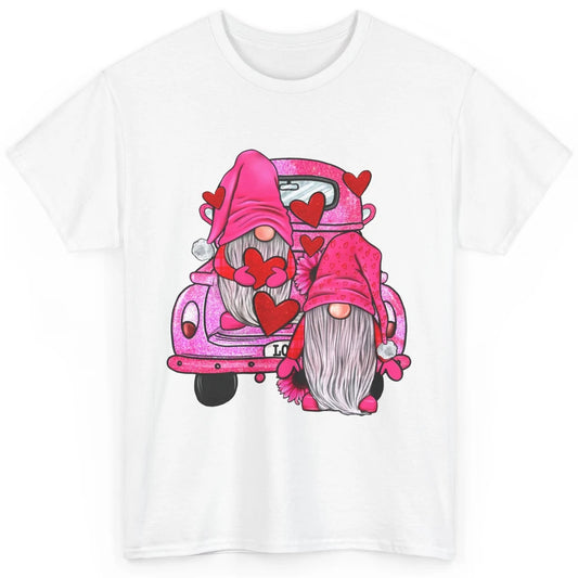Pink Gnomes Truck Valentines Loads Of Love Western Valentine Classic Unisex T-Shirt