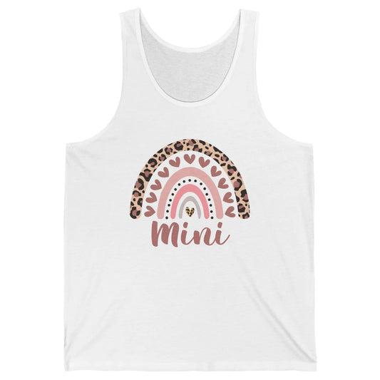 Mini Leopard Rainbow Cheetah Love Mama Valentines Day Unisex Jersey Tank