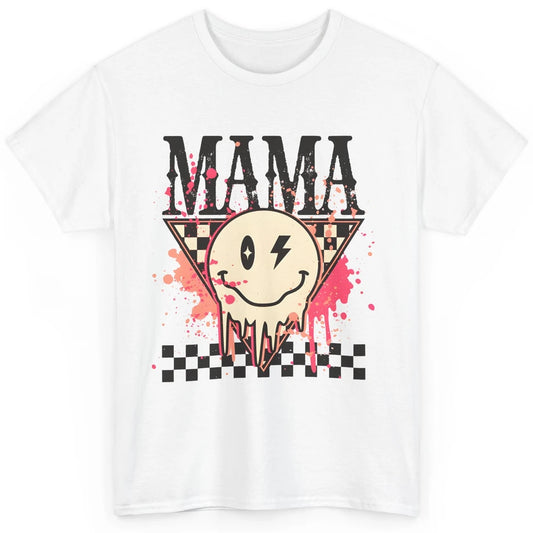 Retro Mama Lightning Bolt Smiling Face Western Mothers Day Classic Unisex T-Shirt