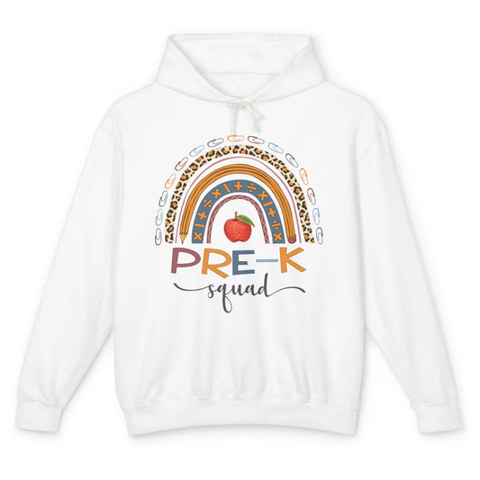 Pre-K Squad Rainbow Preschool Teacher Back To School Gift Unisex Lightweight Hoodie