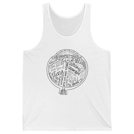 Optometrist Retina Tech Eyeball Anatomy Optician Eye Doctor Unisex Jersey Tank