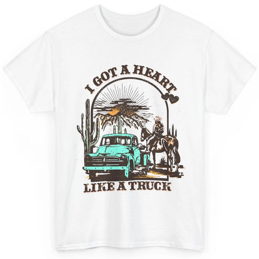 Retro Cowgirl Riding Horse I Got A Heart Western Country Classic Unisex T-Shirt
