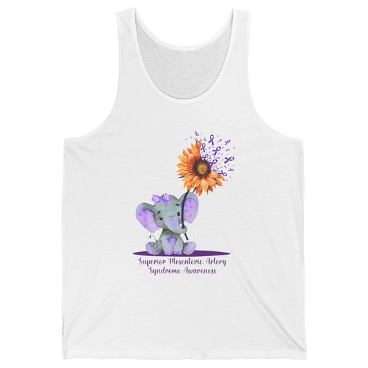Superior Mesenteric Artery Syndrome Baby Elephant Sunflower Unisex Jersey Tank