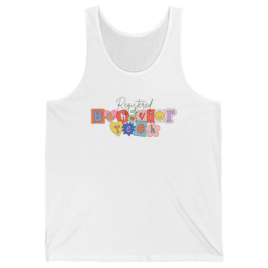 ABA Therapist Registered Behavior Tech RBT Behavior Analyst Unisex Jersey Tank