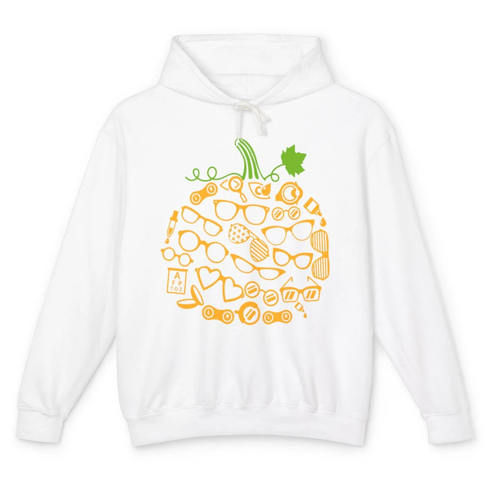 Optometry Glasses Pumpkin Halloween Optometrist Optician Unisex Lightweight Hoodie