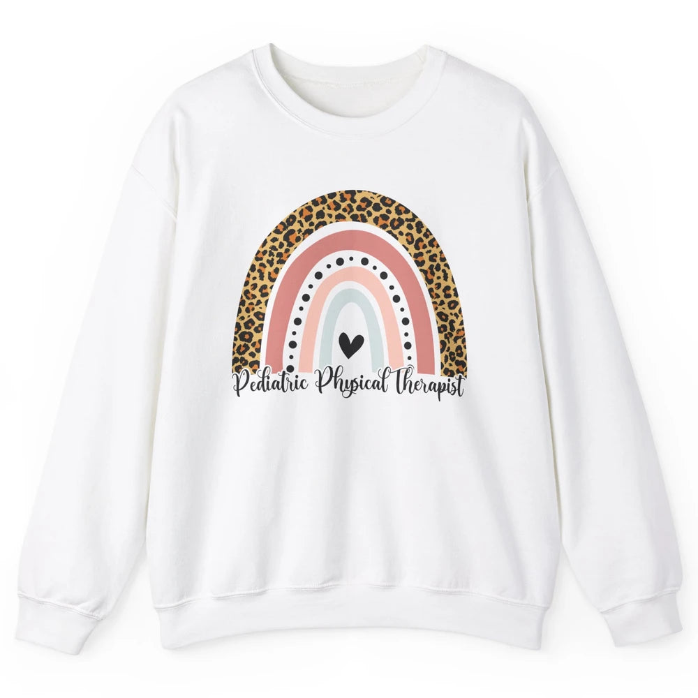 Retro Pediatric Physical Therapy Rainbow Physical Therapist Unisex Crewneck Sweatshirt