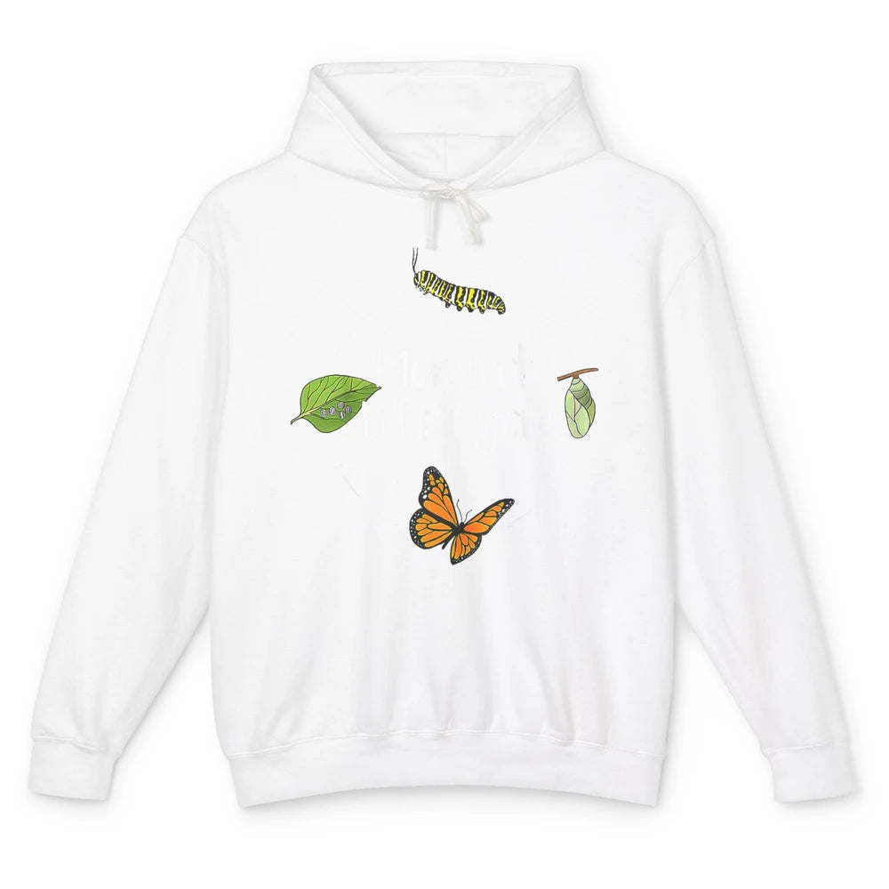Monarch Life Cycle Cute Butterfly Caterpillar Humor Animal Unisex Lightweight Hoodie