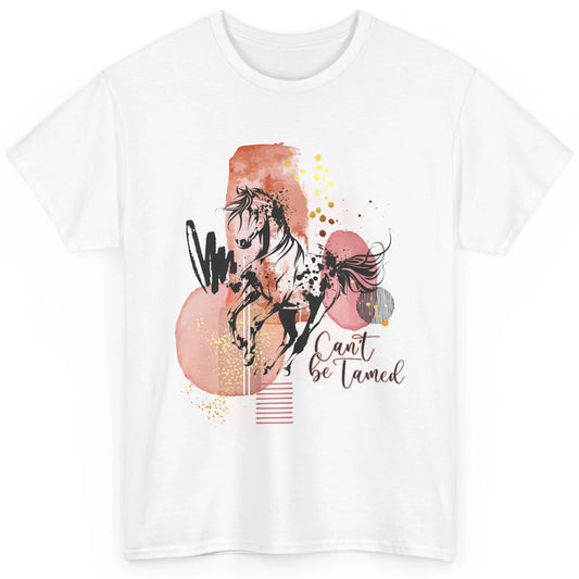 Retro Can't Be Tamed Horse Western Country Cowboy Gift Classic Unisex T-Shirt