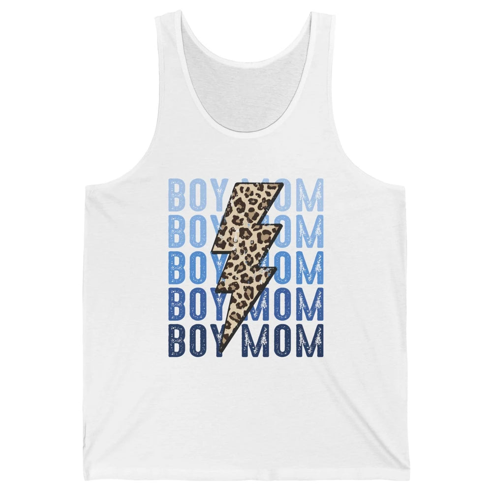 Retro Leopard Boy Mom Lightning Bolt Western Country Mama Unisex Jersey Tank