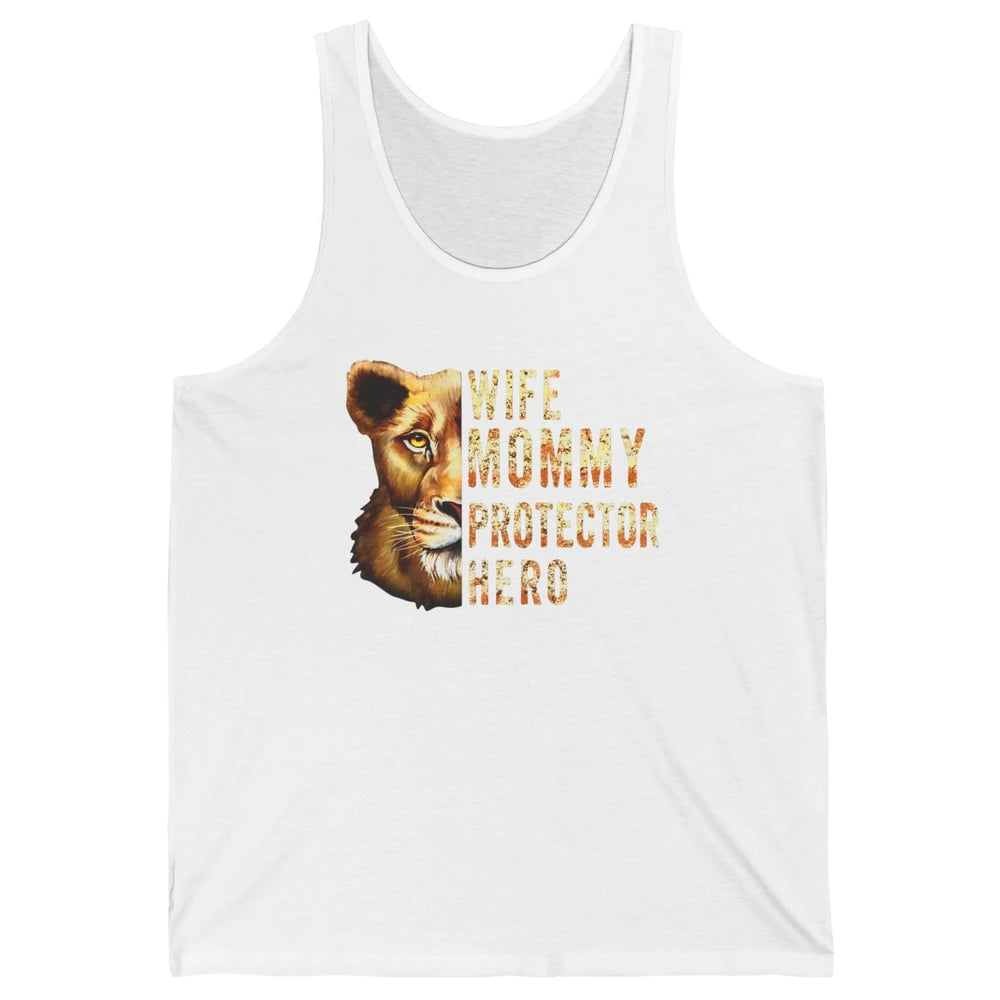 Retro Mommy Lion Queen Wife Mom Protector Hero Mothers Day Unisex Jersey Tank