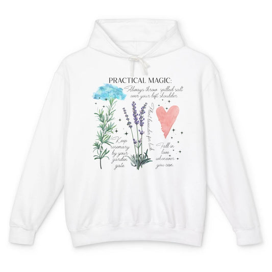 Practical Magic Witch Gardening Card Gardeners Plant Lovers Unisex Lightweight Hoodie