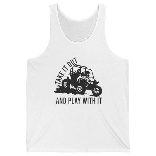 Retro Offroad ATV Take It Out Play With It SXS Mud Riding Unisex Jersey Tank