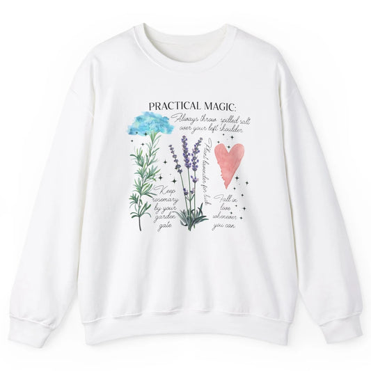 Practical Magic Witch Gardening Card Gardeners Plant Lovers Unisex Crewneck Sweatshirt