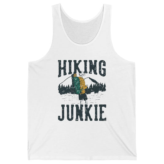 Retro Mountain Hiking Junkie Skeleton Nature Exploring Hiker Unisex Jersey Tank