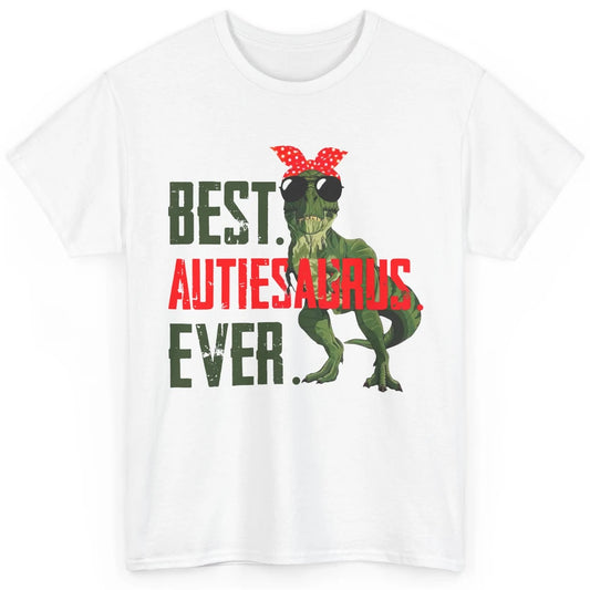 Retro Funny T Rex Best Auntiesaurus Ever Dinosaur Aunt Gift Classic Unisex T-Shirt