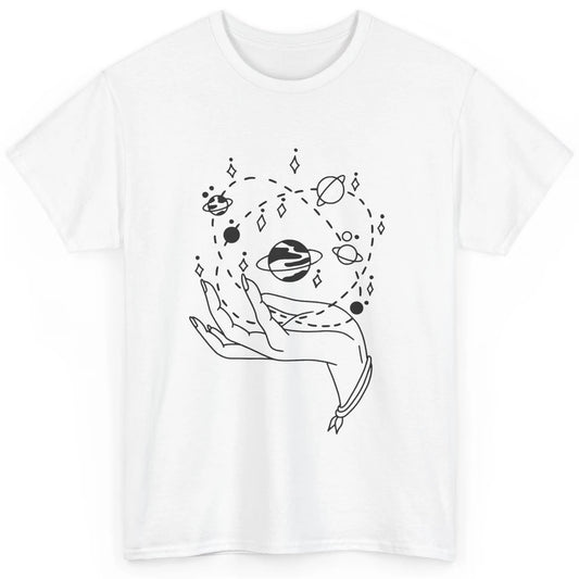 Planets Witch Hand Solar System Astrology Space Astronauts Classic Unisex T-Shirt