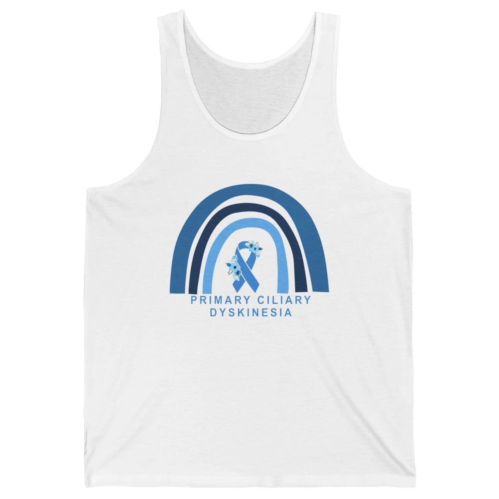 Primary Ciliary Dyskinesia Blue Rainbow Respiratory Diseases Unisex Jersey Tank