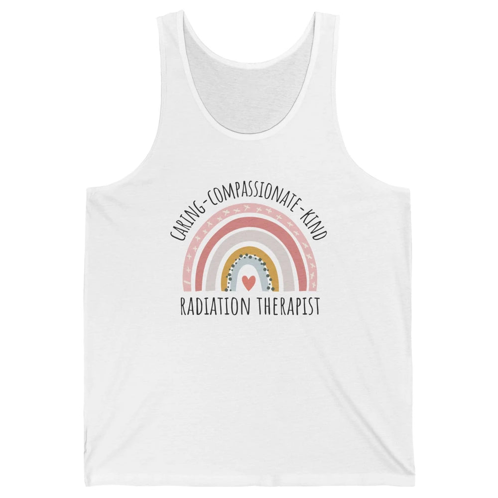 Radiation Therapist Pastel Rainbow Radiation Therapy Gift Unisex Jersey Tank
