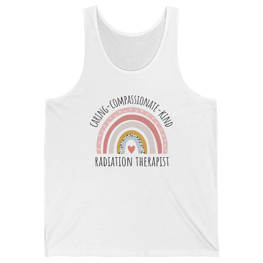 Radiation Therapist Pastel Rainbow Radiation Therapy Gift Unisex Jersey Tank