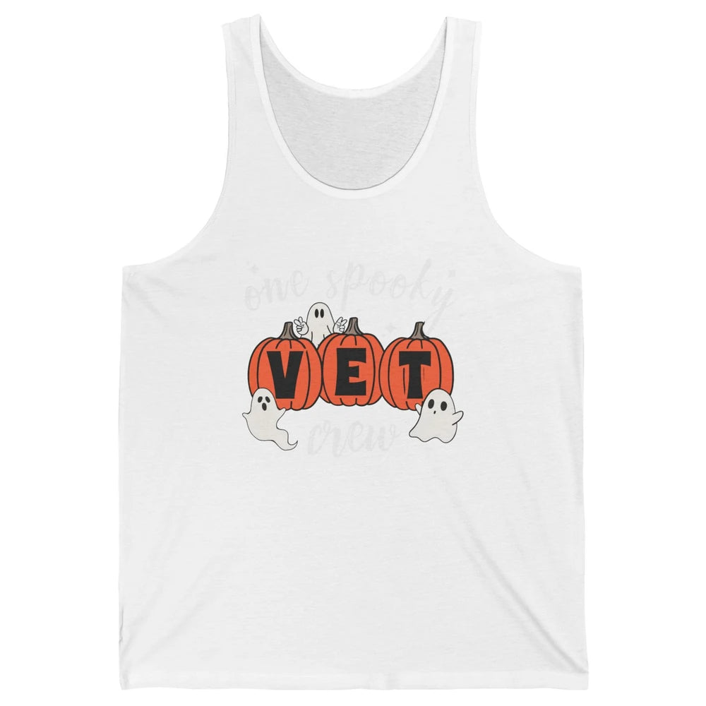 One Spooky Veterinarian Vet Squad Halloween Vet Tech Nurse Unisex Jersey Tank