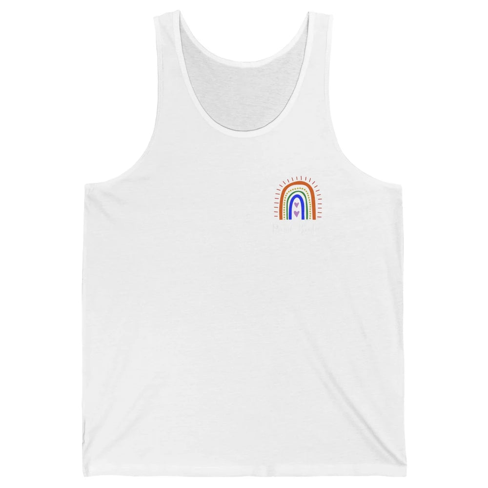 Rainbow Proud Bestie Proud Ally LGBT Gay Pride Month Unisex Jersey Tank