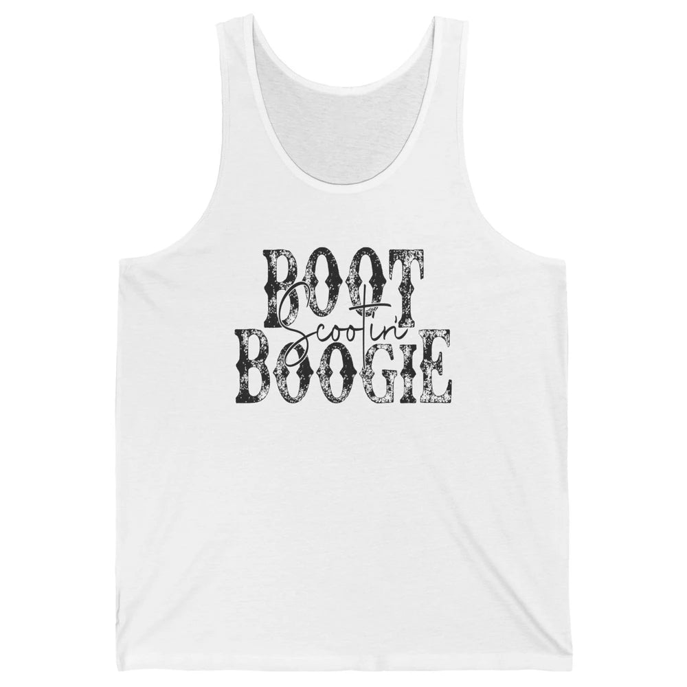 Retro Cowboy Boot Scooting Boogie Western Country Cowgirl Unisex Jersey Tank