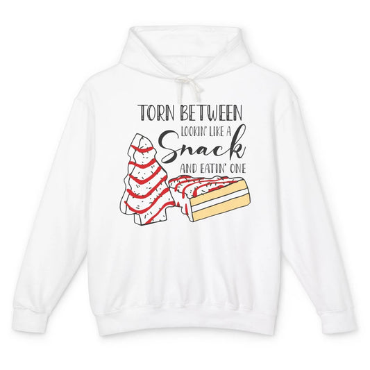 Christmas Tree Cake Torn Between Look Like a Snack Eat One Unisex Lightweight Hoodie