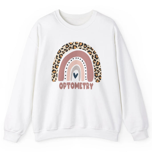 Optometry Life Leopard Rainbow Optometrist Optician Gift Unisex Crewneck Sweatshirt