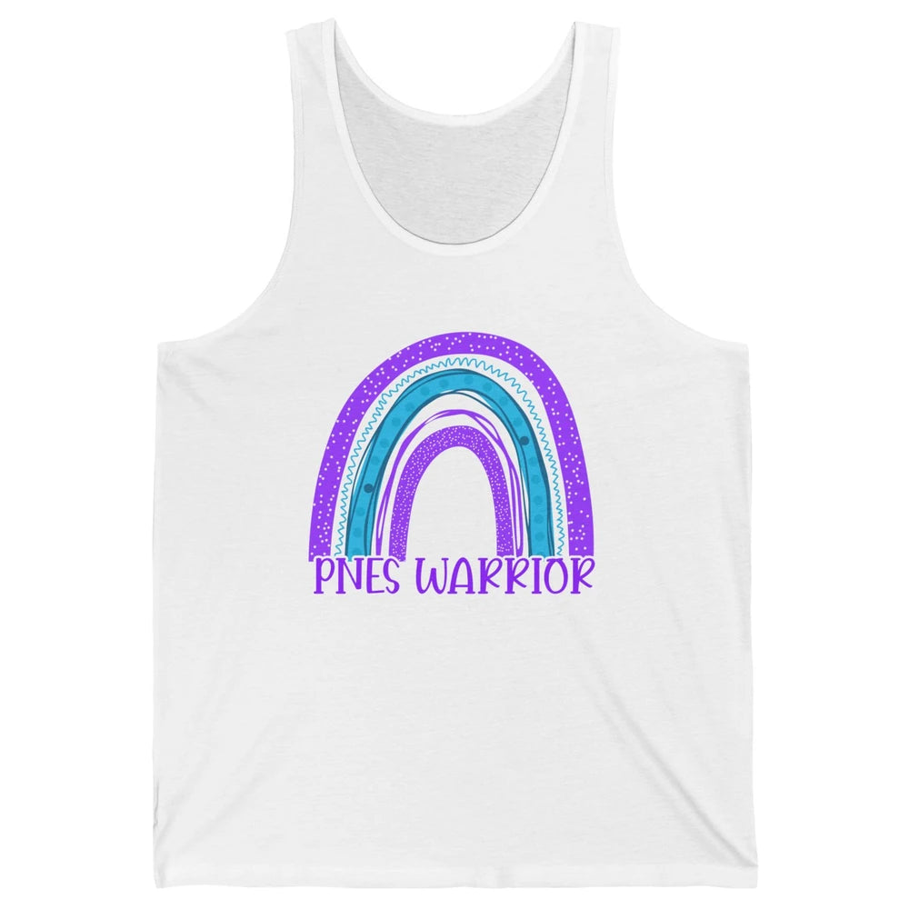 Psychogenic Non-epileptic Seizures PNES Purple Teal Rainbow Unisex Jersey Tank