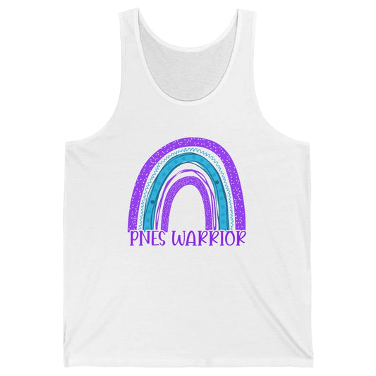 Psychogenic Non-epileptic Seizures PNES Purple Teal Rainbow Unisex Jersey Tank