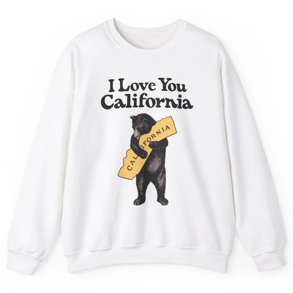Retro 90s Vintage California Bear Hug Beach Summer Travel Unisex Crewneck Sweatshirt