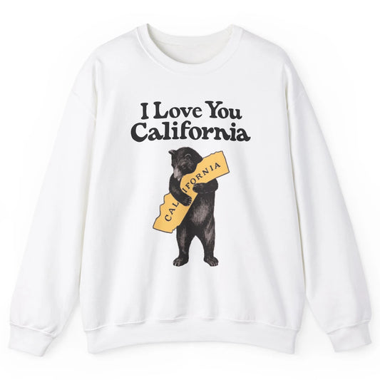 Retro 90s Vintage California Bear Hug Beach Summer Travel Unisex Crewneck Sweatshirt
