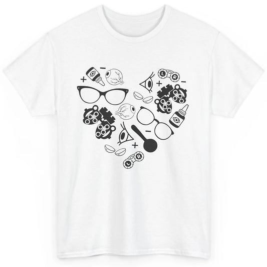 Optometry Ophthalmic Technician Symbols Heart Optician Life Classic Unisex T-Shirt