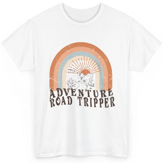 Retro Desert Sunrise Rainbow Adventure Road Tripper Western Classic Unisex T-Shirt
