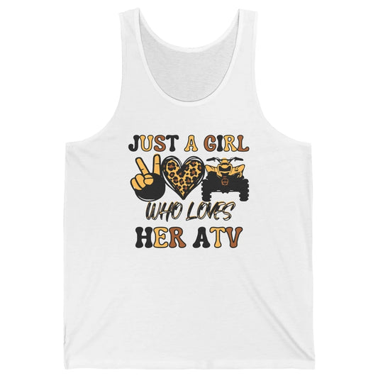 Just A Girl Who Loves Her ATV Riding Off Road SXS Life Unisex Jersey Tank