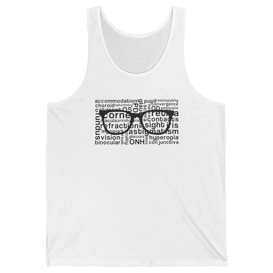 Optometry Glasses Ophthalmologist Optometrist Optician Gift Unisex Jersey Tank