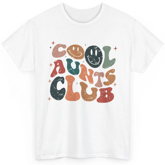 Retro Cool Aunts Club Funny Smiling Face Auntie Sister Gift Classic Unisex T-Shirt
