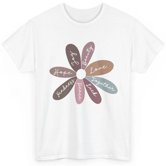 Retro Christian Daisy Flower Bible Verse Faith Inspirational Classic Unisex T-Shirt