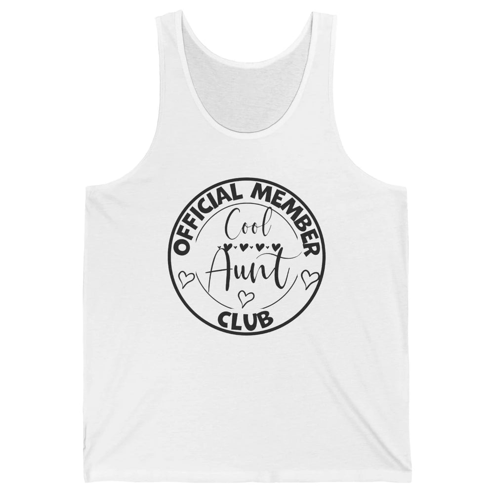 Official Member Cool Aunts Club Funny Auntie Sister Gift Unisex Jersey Tank