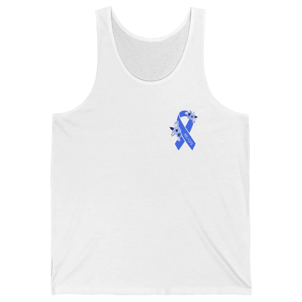 ME/CFS Chronic Fatigue Syndrome Awareness Ribbon Pocket Size Unisex Jersey Tank