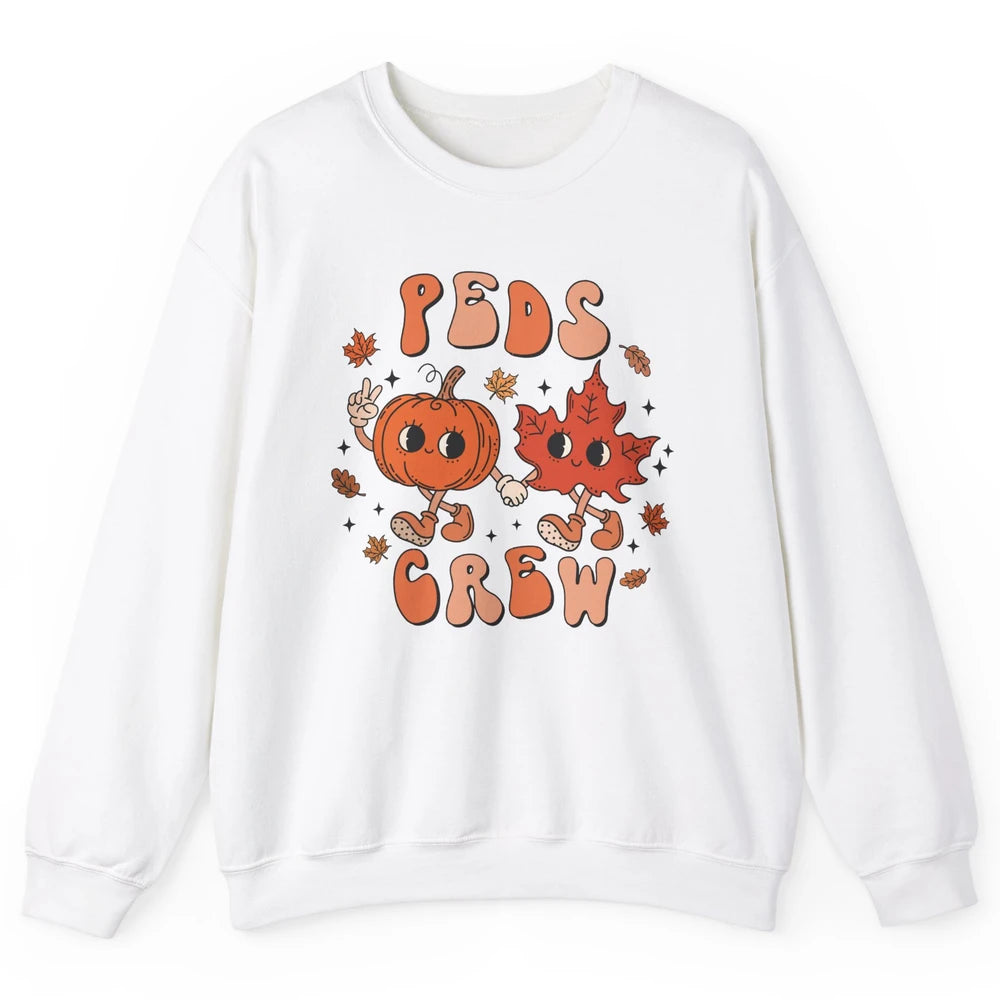 PEDS Crew Fall Pediatric Nurse Autumn Thanksgiving Medical Unisex Crewneck Sweatshirt