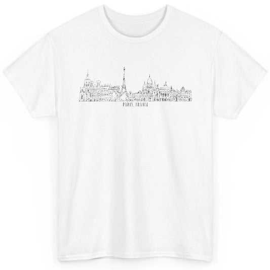 Paris Eiffel Tower Souvenir Travel France Gift Paris Skyline Classic Unisex T-Shirt