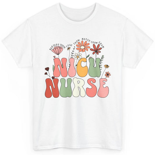 NICU Nurse Wildflower Neonatal Nurse Baby Nurse Appreciation Classic Unisex T-Shirt