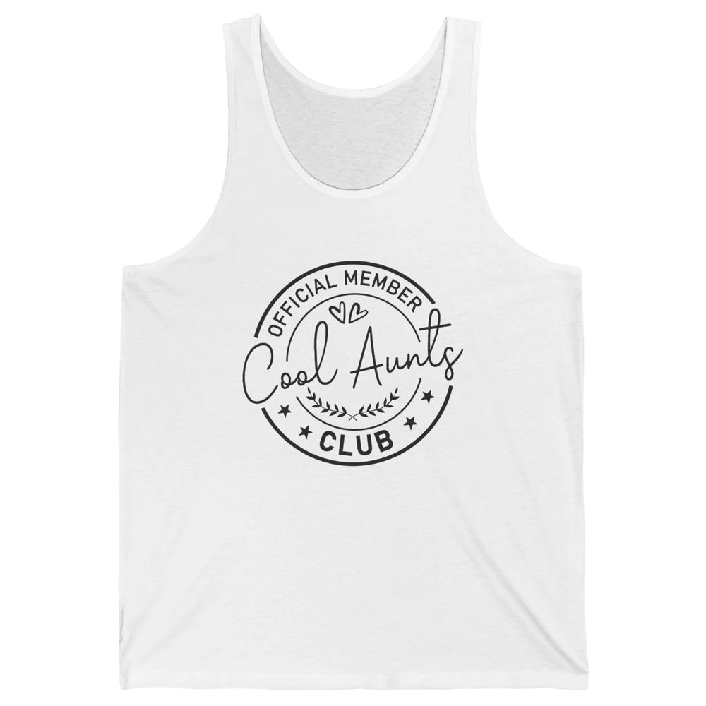 Official Member Cool Aunts Club Funny Auntie Sister Gift Unisex Jersey Tank